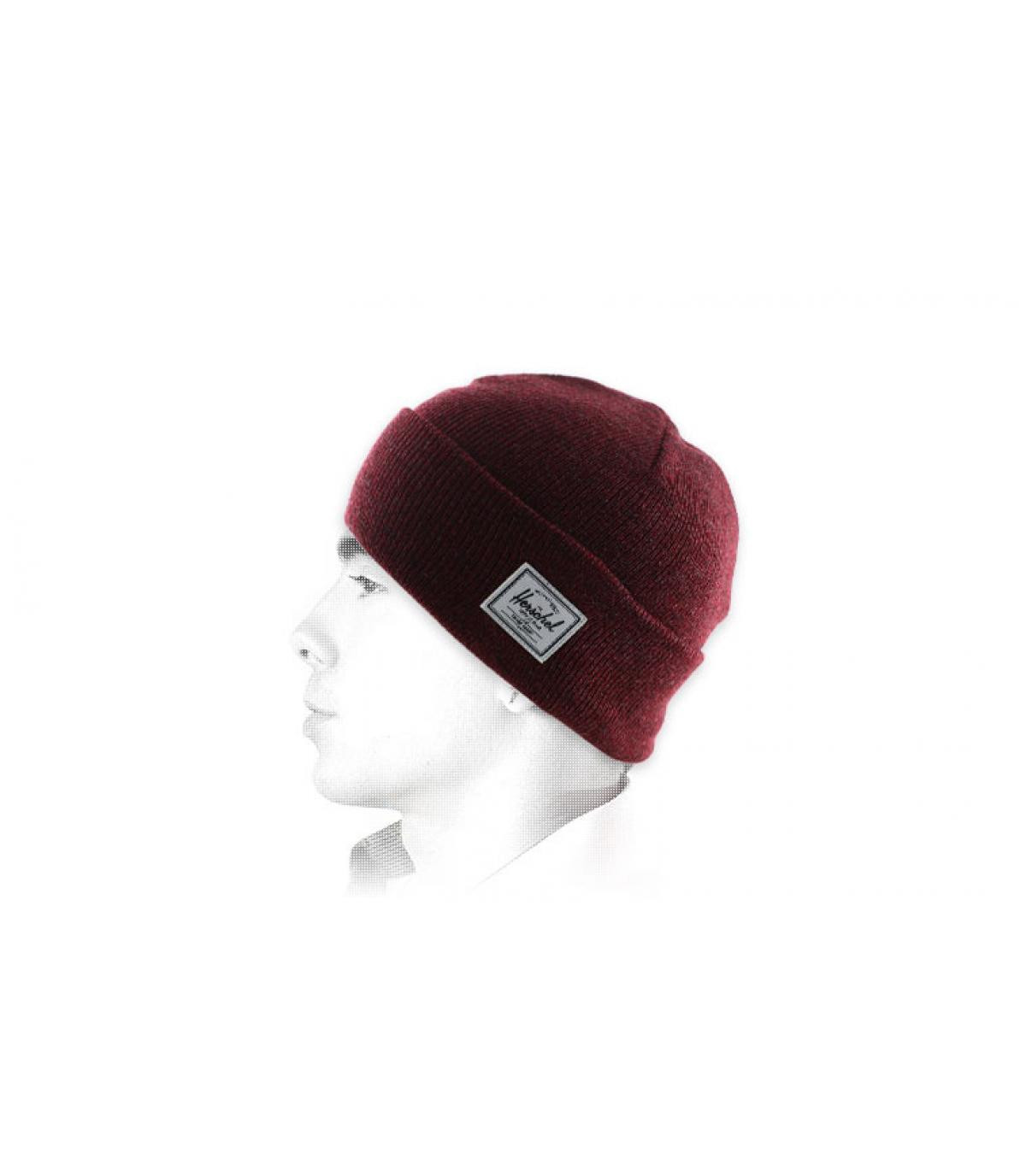 Herschel burgundy beanie cuff Elmer heathered wine Herschel